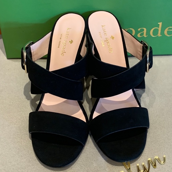 Brand New Kate Spade Orchid Suede Block Heel Sandal - Picture 4 of 6